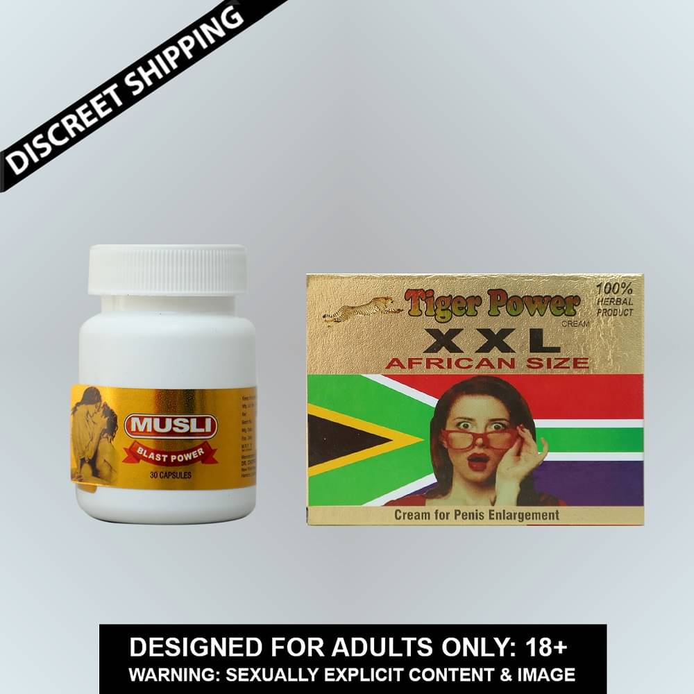 Combo of Musli Blast Power Capsule 30 no.s& Dr Chopra XXL African Size Cream For Penis Enlargement By Kamveda Combo of Musli Blast Power Capsule 30 no.s& Dr Chopra XXL African Size Cream For Penis Enlargement By Kamveda