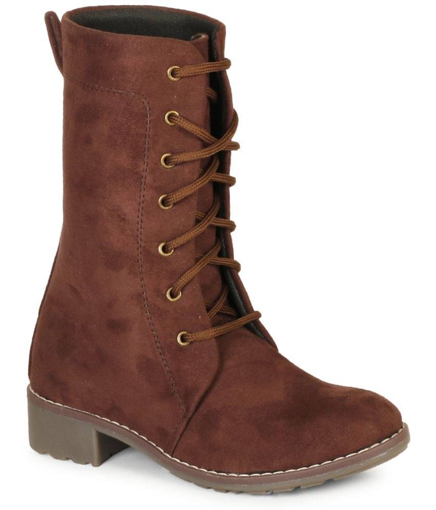     			Commander - Brown Women's Mid Calf Length Boots