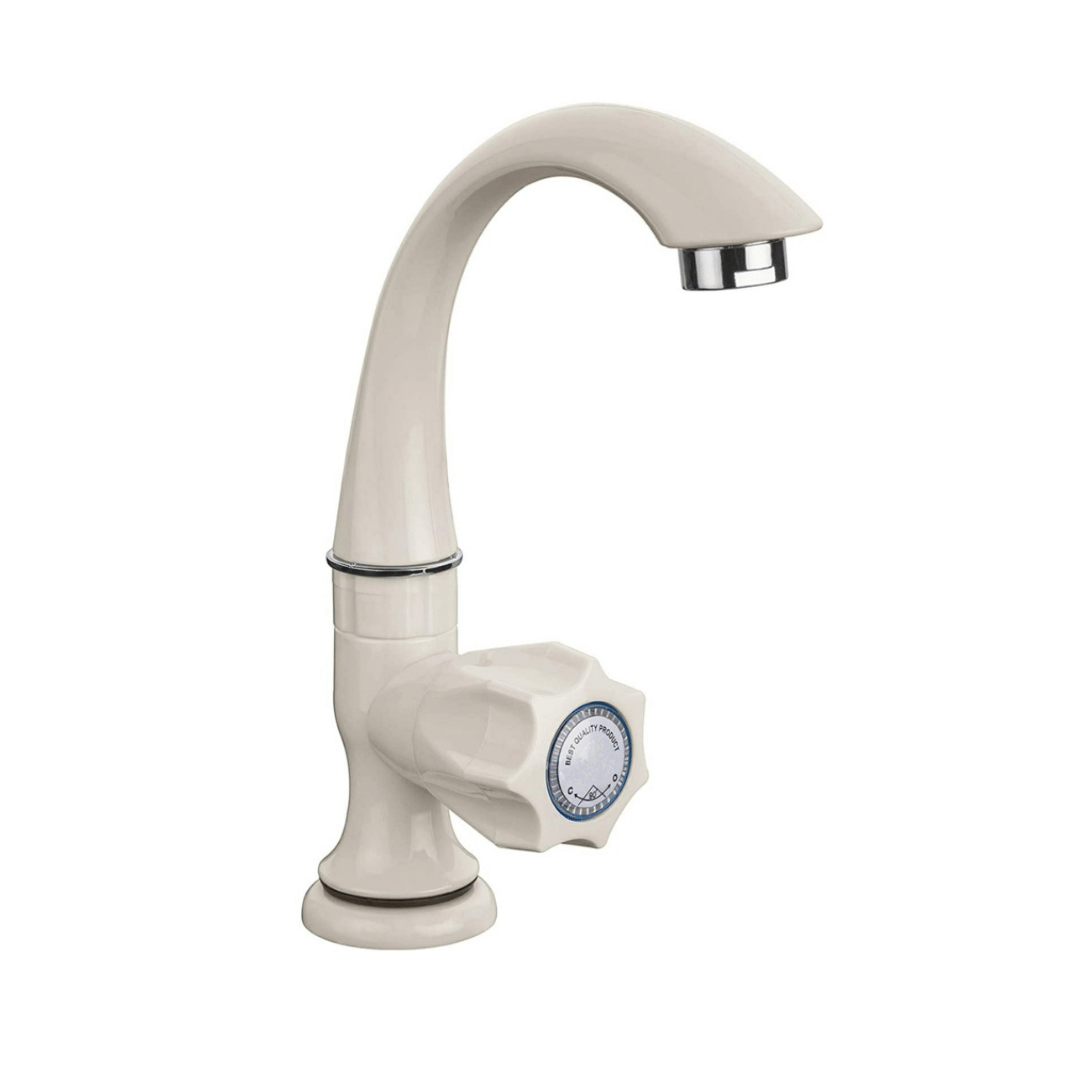 Cossimo Pvc Swan Neck Tap for Wash Basin (Pack of 1)