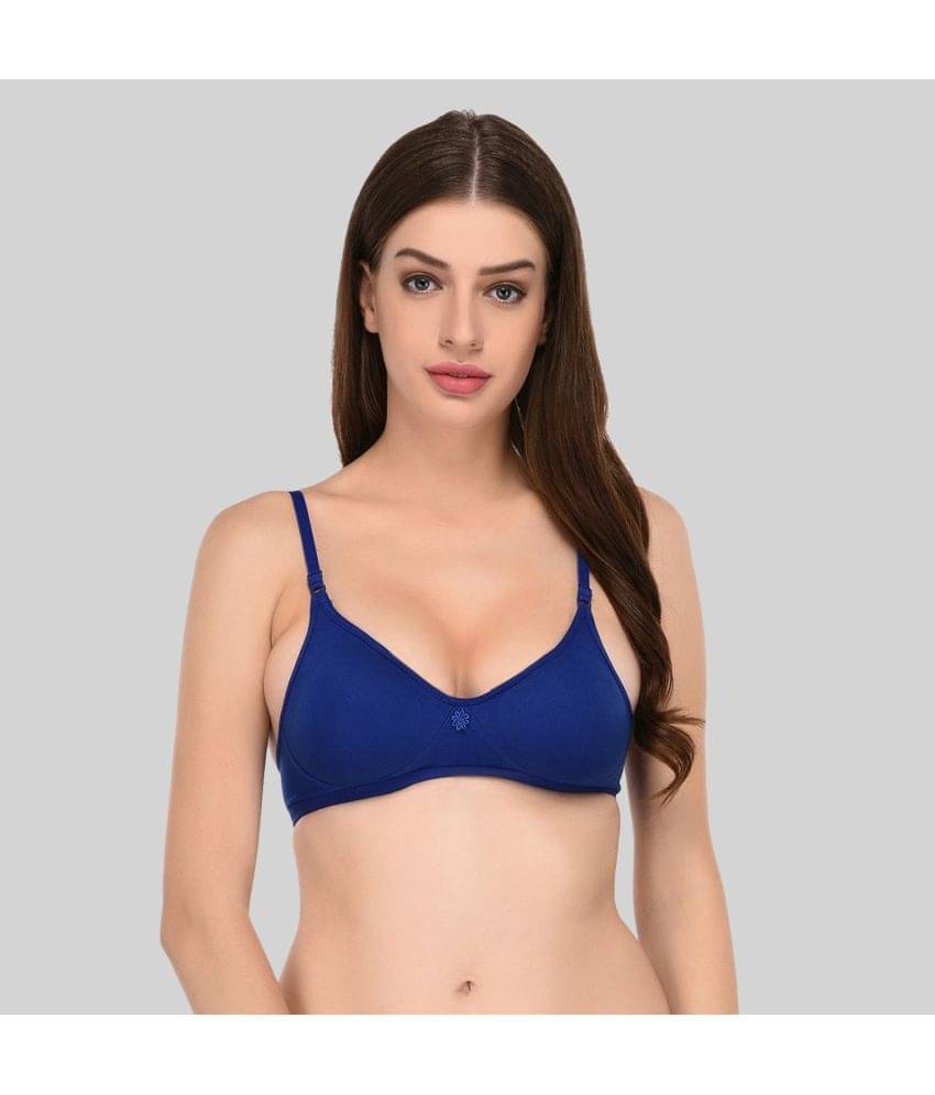     			Elina Cotton Non Padded Women's Everyday Bra ( Blue )