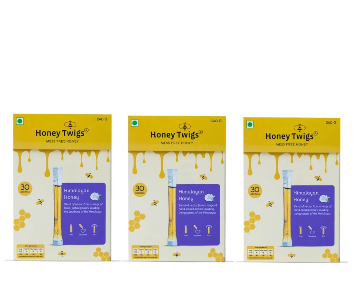 HONEY TWIGS Multifloral Honey Himalayan Multiflora 720 g Pack of 3 HONEY TWIGS Multifloral Honey Himalayan Multiflora 720 g Pack of 3