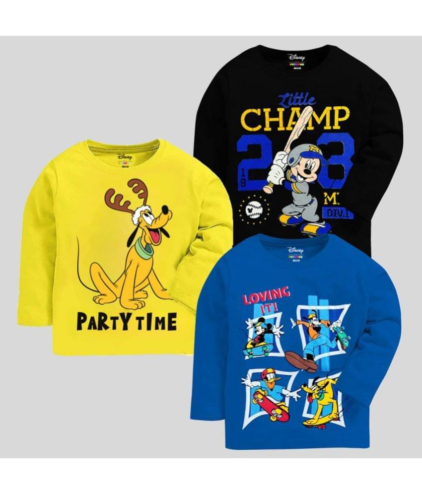     			Kuchipoo Pack of 3 Boys Cotton Blend T-Shirt ( Multicolor1 )