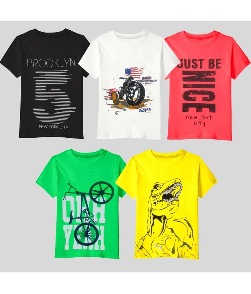 Kuchipoo Pack of 2 Boys Cotton Blend T-Shirt ( Multicolor )