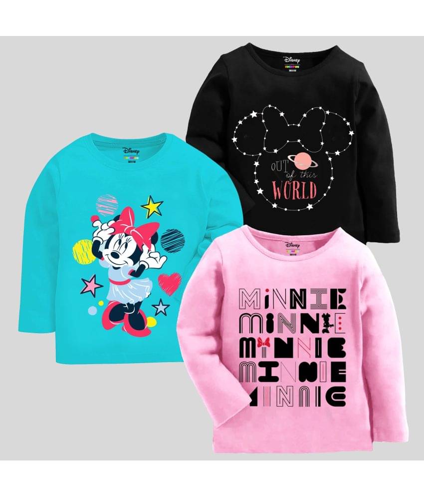     			Kuchipoo Pack of 3 Girls Cotton Flex T-Shirt ( Multicolor9 )
