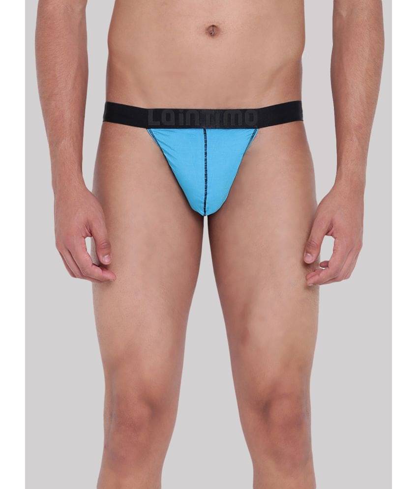 La Intimo Pack of 1 Modal Thongs For Men's ( Blue )     			La Intimo Pack of 1 Modal Thongs For Men's ( Blue )