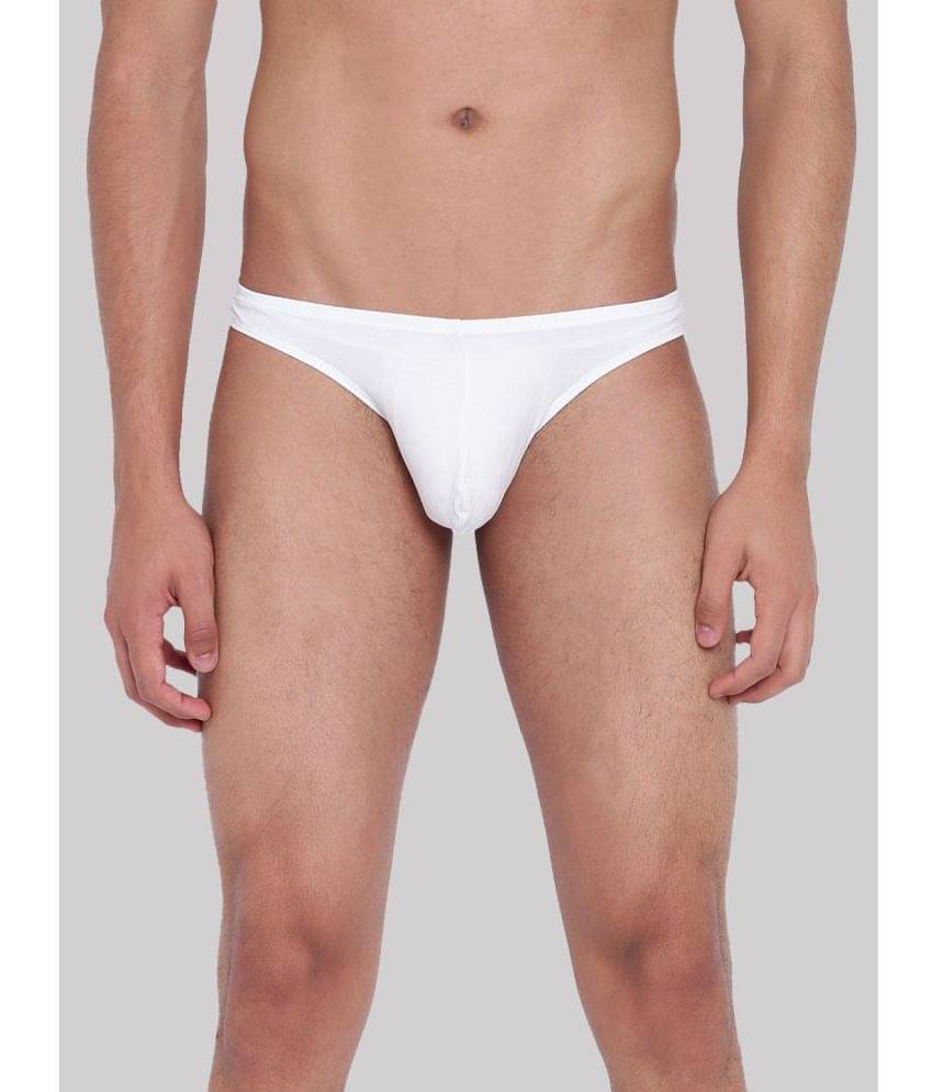 La Intimo Pack of 1 Cotton Blend Bikini For Men's ( White ) La Intimo Pack of 1 Cotton Blend Bikini For Men's ( White )