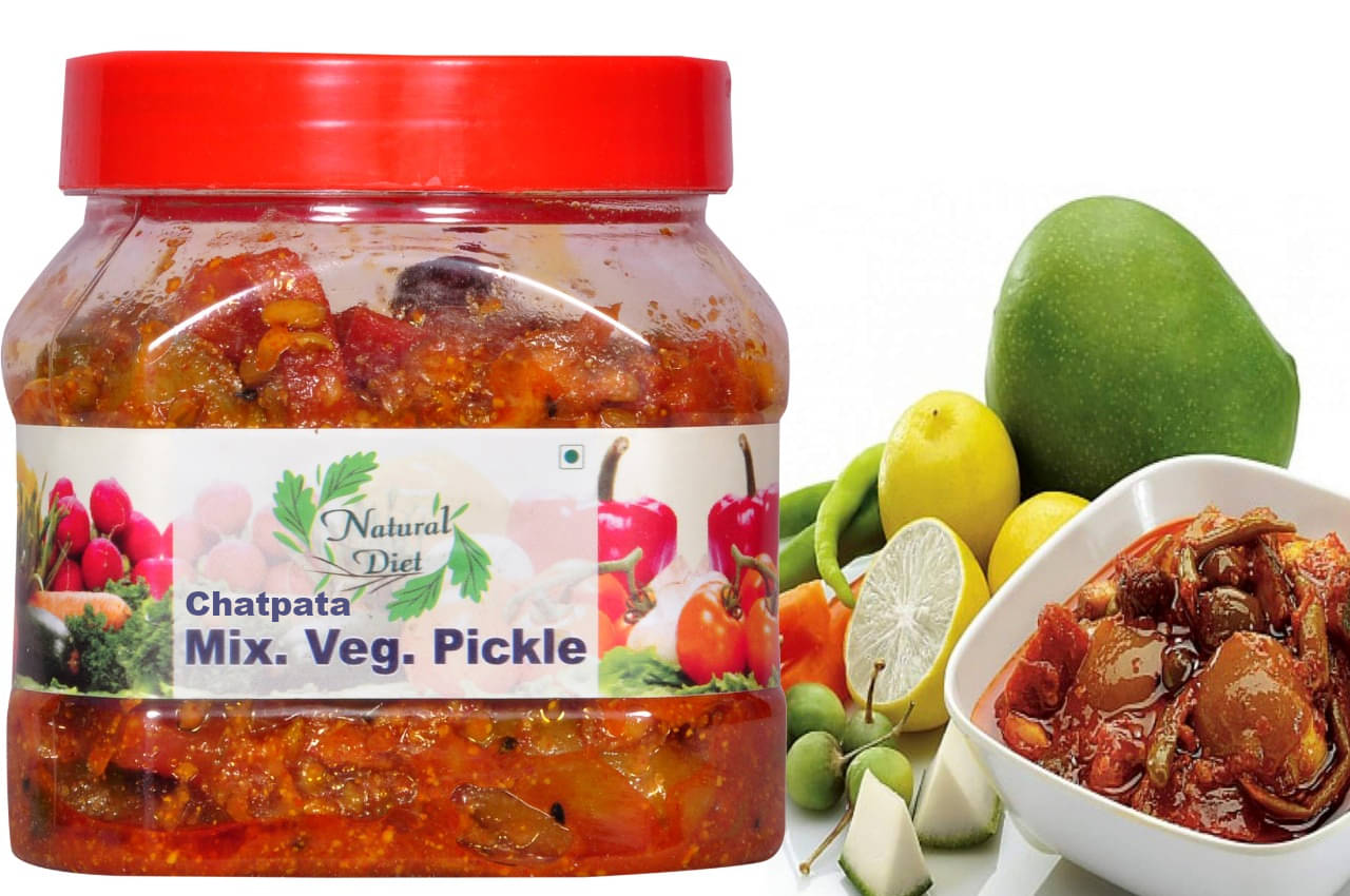 Natural Diet Chatpata All in ONE Punjabi Mix Veg. Pickle ||Traditional Punjabi Flavor, Tasty & Spicy || Pickle 500 g Natural Diet Chatpata All in ONE Punjabi Mix Veg. Pickle ||Traditional Punjabi Flavor, Tasty & Spicy || Pickle 500 g