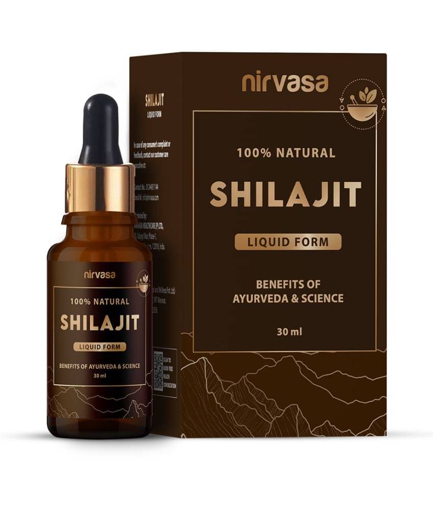 Nirvasa Pure Shilajit Liquid, Vigour and Vitality for men, enriched with Pure Dry Shilajit Extract, Vegan, Ayurvedic Classical Product, (1 X 30 ML) Nirvasa Pure Shilajit Liquid, Vigour and Vitality for men, enriched with Pure Dry Shilajit Extract, Vegan, Ayurvedic Classical Product, (1 X 30 ML)