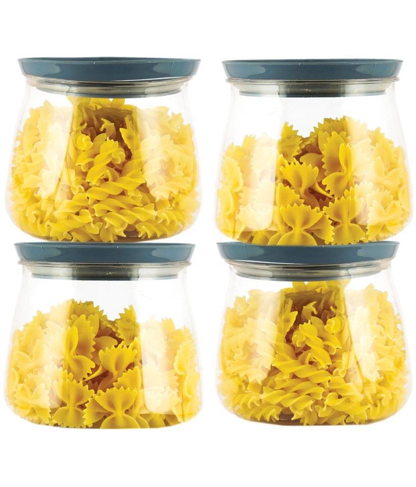     			PearlPet - Grey Plastic Spice Container ( Set of 4 ) - 900 ml