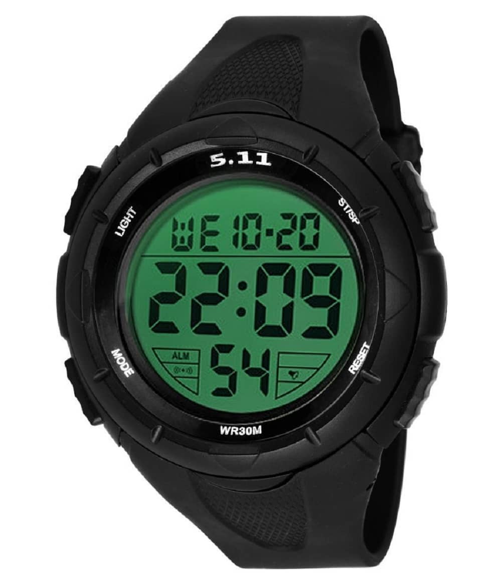 Renaissance Traders - Black Silicon Digital Men's Watch