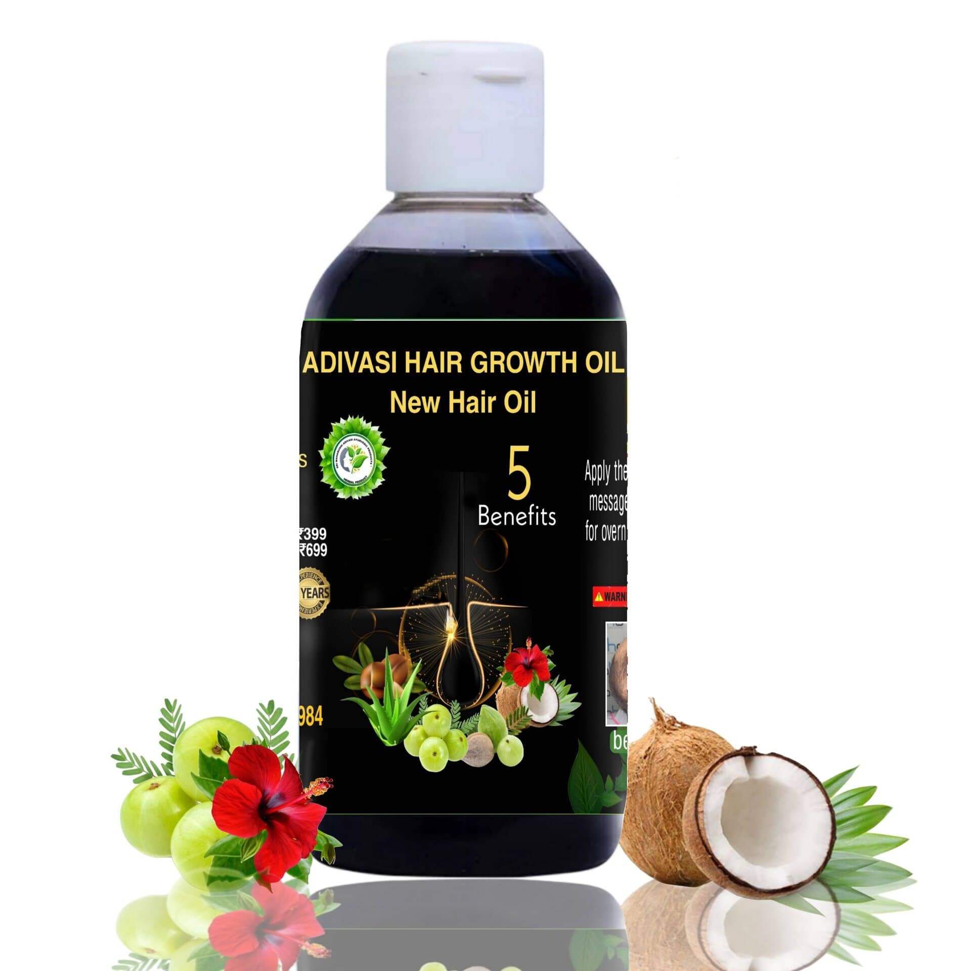 SRI MAHARISHI ADIVASI AYURVEDIC PRODUCTS - HERBAL PRODUCT - Hair Growth Coconut Oil 100 ml ( Pack of 1 ) SRI MAHARISHI ADIVASI AYURVEDIC PRODUCTS - HERBAL PRODUCT - Hair Growth Coconut Oil 100 ml ( Pack of 1 )