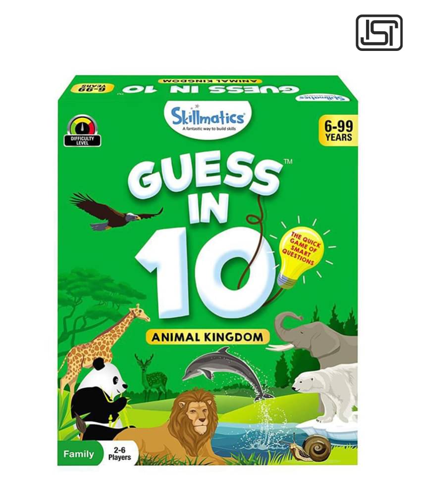     			Skillmatics Card Game : Guess in 10 Animal Kingdom | Gifts for Ages 6 and Up | Super Fun for Travel & Family Game Night