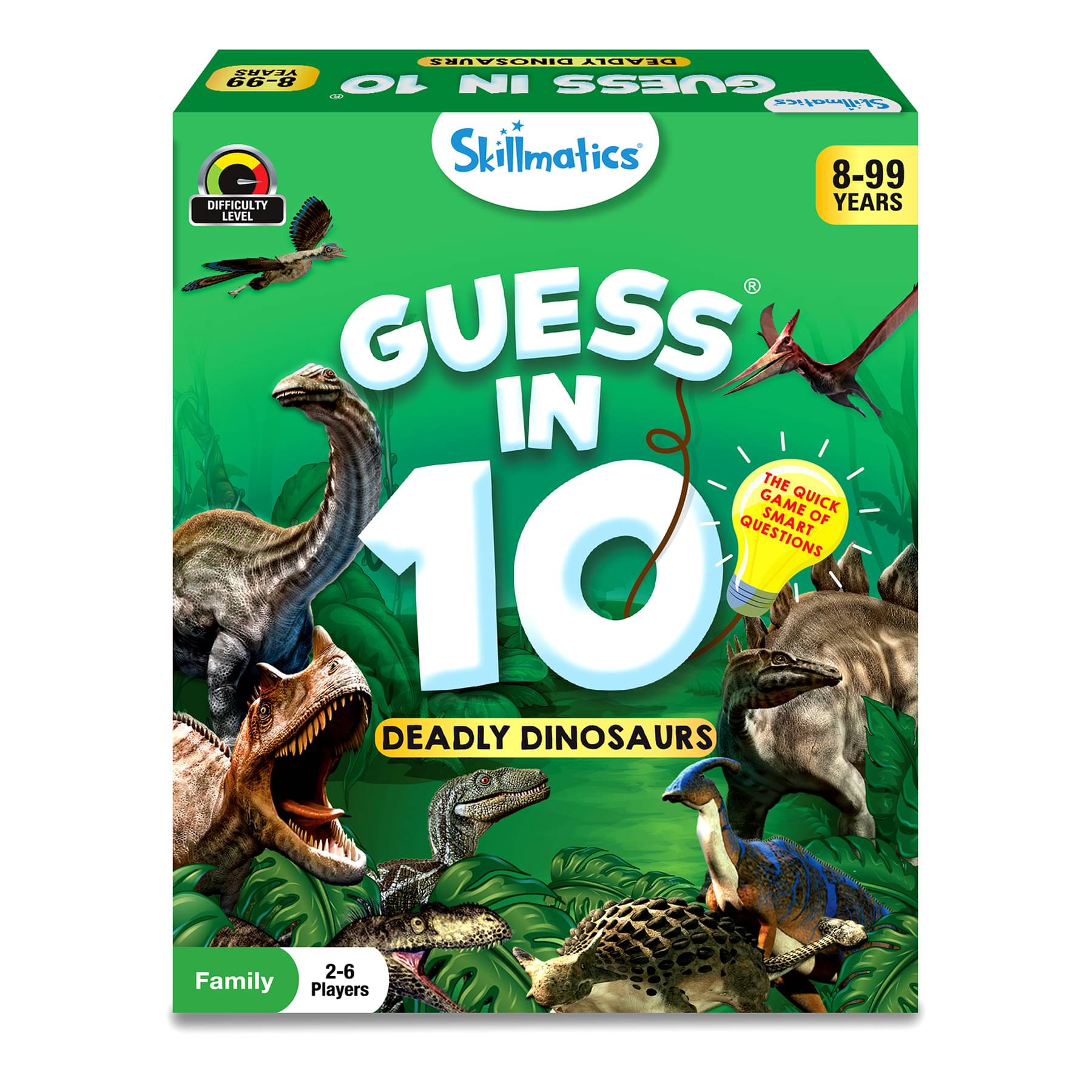     			Skillmatics Card Game : Guess in 10 Deadly Dinosaurs | Gifts for Ages 8 and Up | Super Fun for Travel & Family Game Night