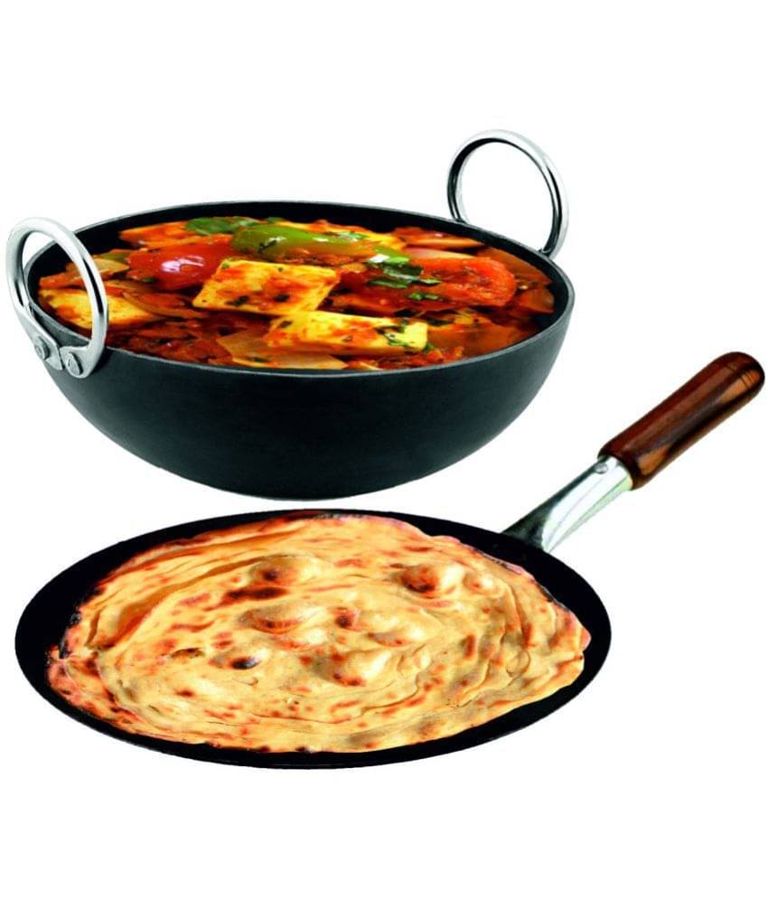 Veer - Iron Shallow Kadhai 2 mm ( 2.75 ) L Veer - Iron Shallow Kadhai 2 mm ( 2.75 ) L