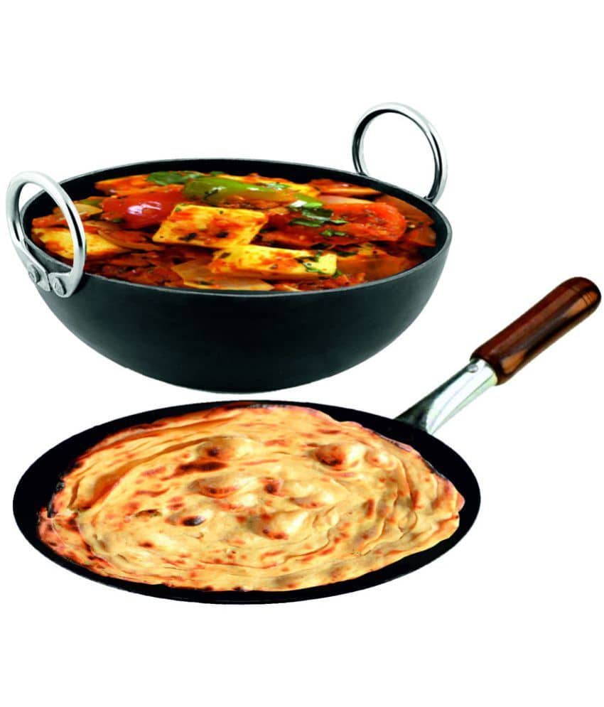 Veer - Iron Shallow Kadhai 2 mm ( 1.25 ) L - Cookware | Buy online on ZillyBuy