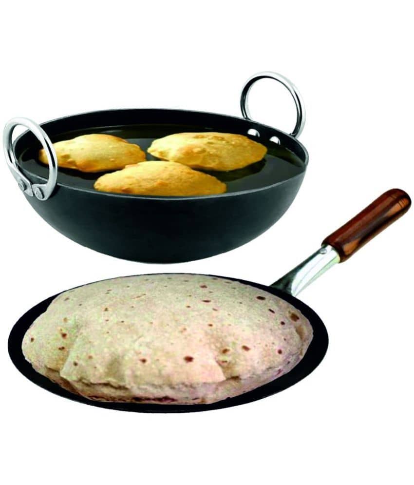 Veer - Iron Shallow Kadhai 2 mm ( 1 ) L - Cookware | Buy online on ZillyBuy