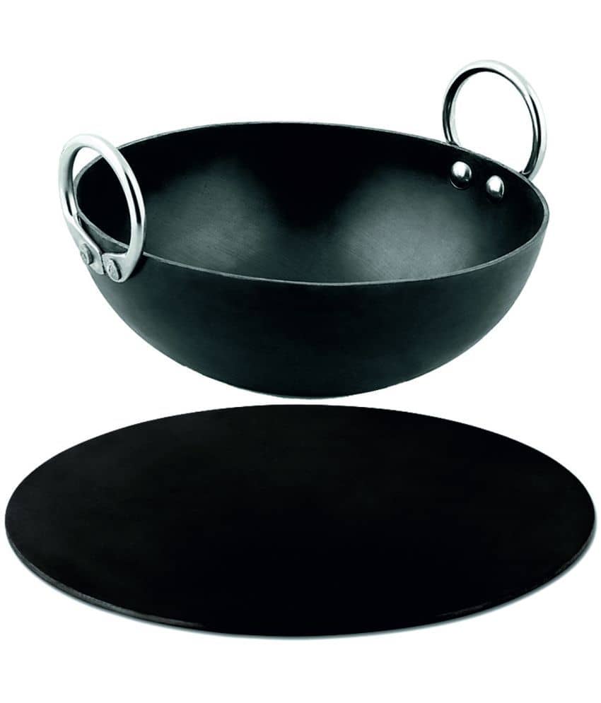 Veer - Iron Shallow Kadhai 2 mm ( 2.25 ) L - Cookware | Buy online on ZillyBuy