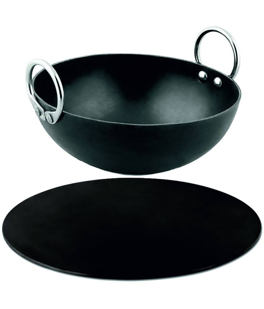 Veer - Iron Shallow Kadhai 2 mm ( 2.25 ) L - Cookware | Buy online on ZillyBuy