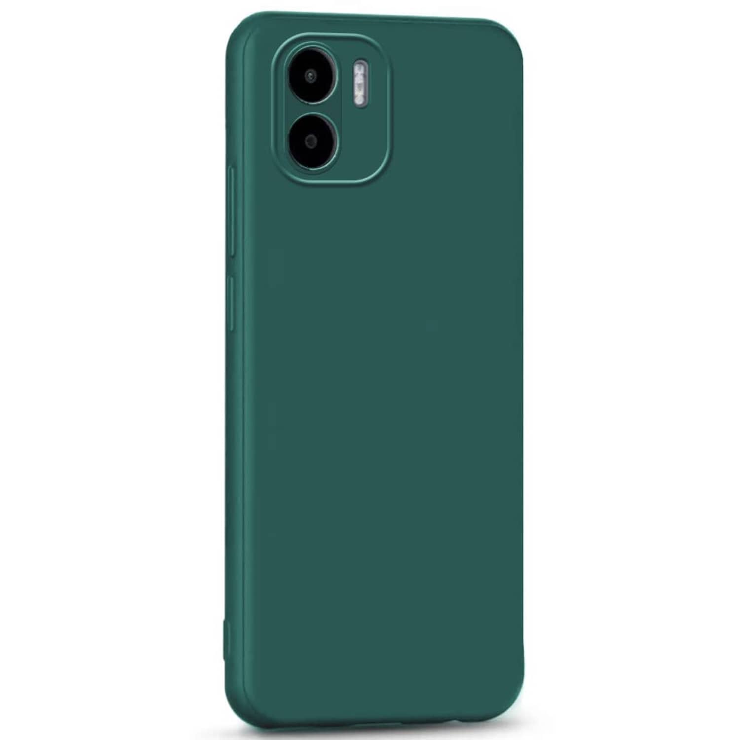 ZAMN - Green Silicon Plain Cases Compatible For Xiaomi Redmi A1 ( Pack of 1 )