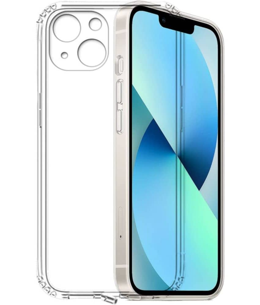 ZAMN - Transparent Silicon Silicon Soft cases Compatible For iPhone 13 Mini ( Pack of 1 )