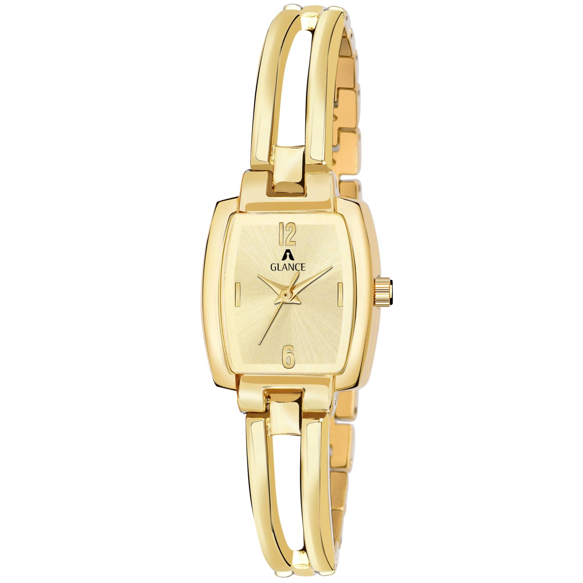     			Aglance - Gold Metal Analog Womens Watch