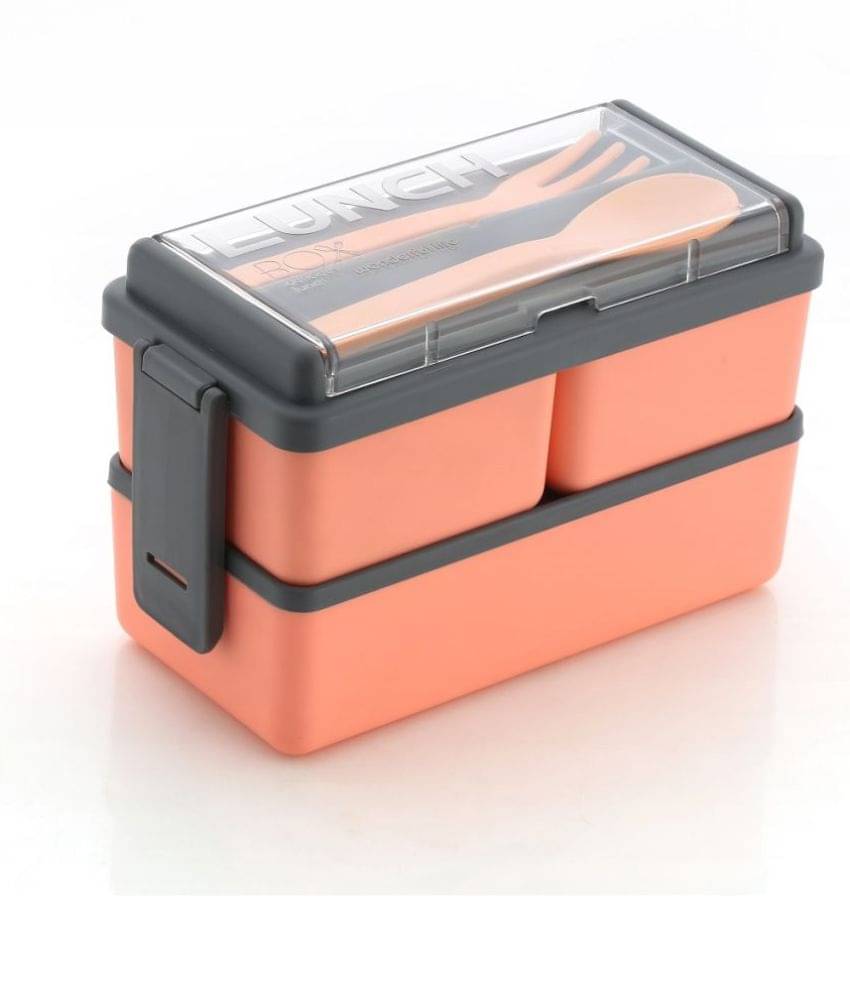     			Analog kitchenware - Kids/College/Office Plastic Lunch Box 3 - Container ( Pack of 1 )