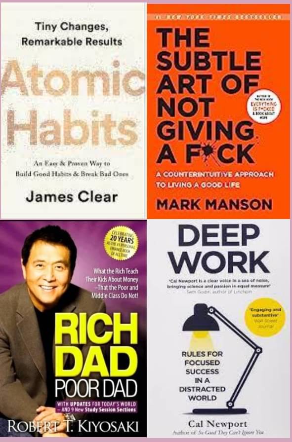 Atomic Habits+ The Subtle Art + Rich Dad Poor Dad + Deep Work Atomic Habits+ The Subtle Art + Rich Dad Poor Dad + Deep Work