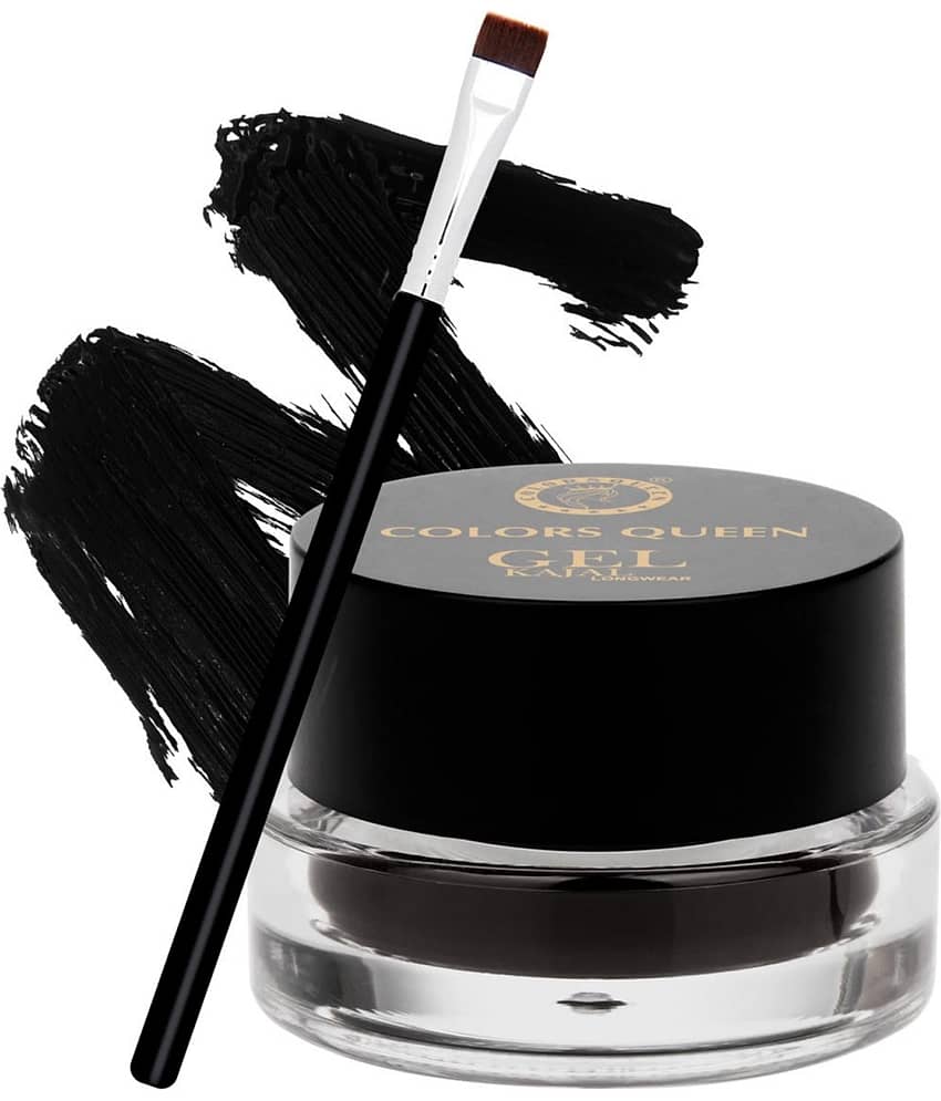 Colors Queen Elegant Gel Kajal Jet Black Kajal 4g - Pack of 1 - Makeup - Eyes | Buy online on ZillyBuy