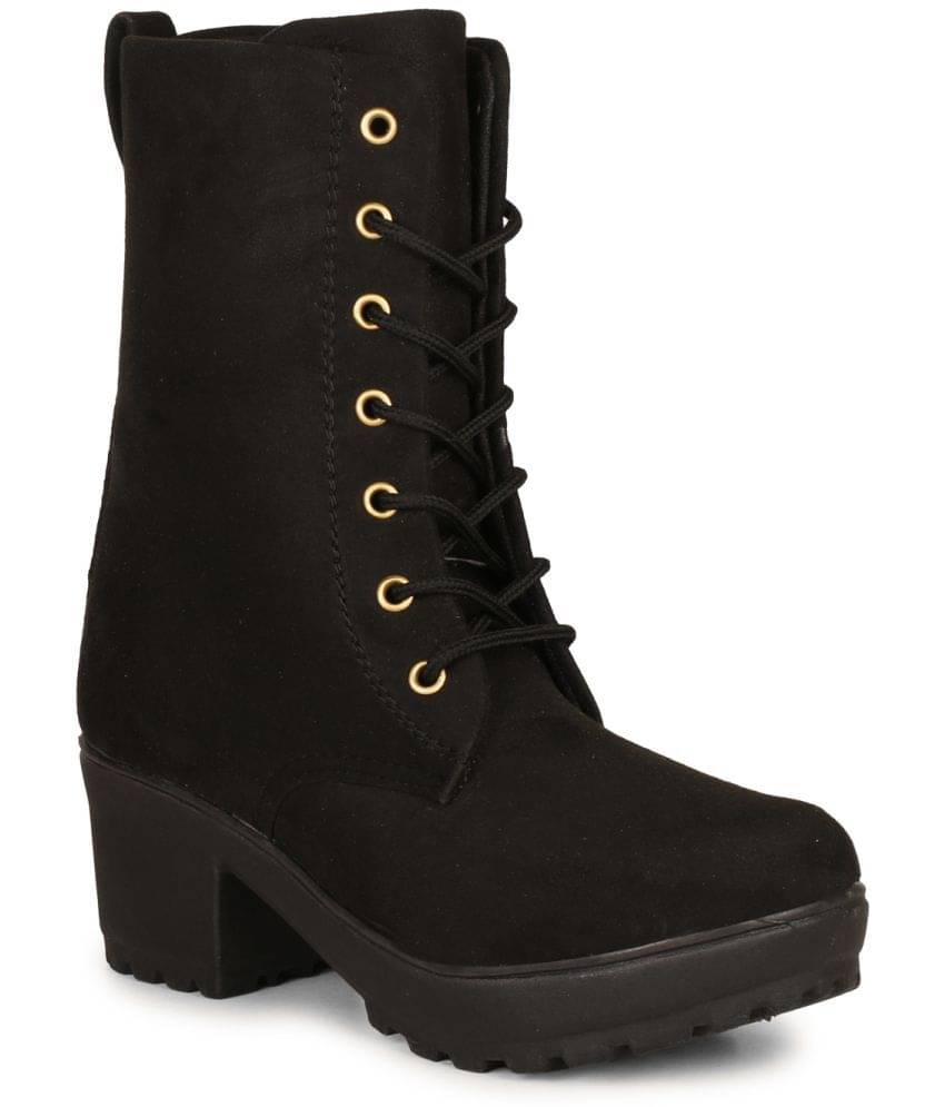     			Commander - Black Women's Mid Calf Length Boots