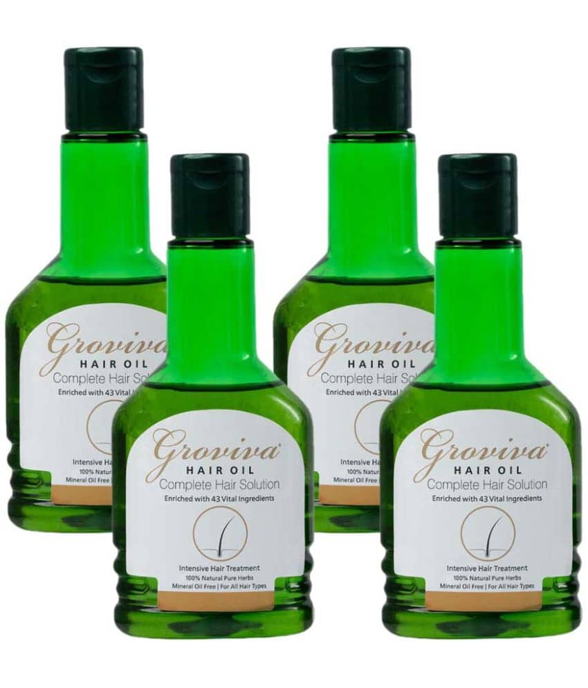 Groviva - Hair Growth Almond Oil 100 ml ( Pack of 4 )