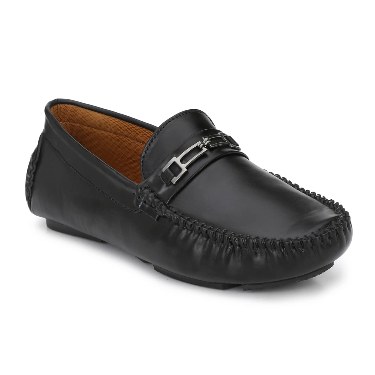 John Karsun - Black Men's Slip on - Formal Shoes | Buy online on ZillyBuy