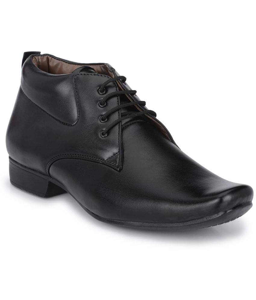     			John Karsun - Black Men's Derby Formal Shoes