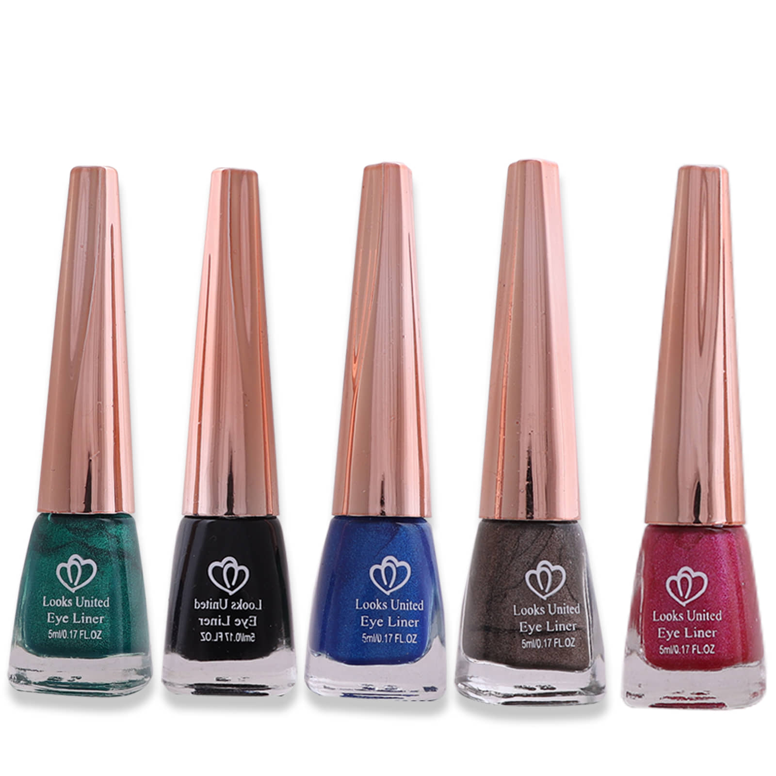 Looks United - Blue Metalic Eye Liner Liquid ( Pack of 5 ) - Makeup - Eyes | Buy online on ZillyBuy