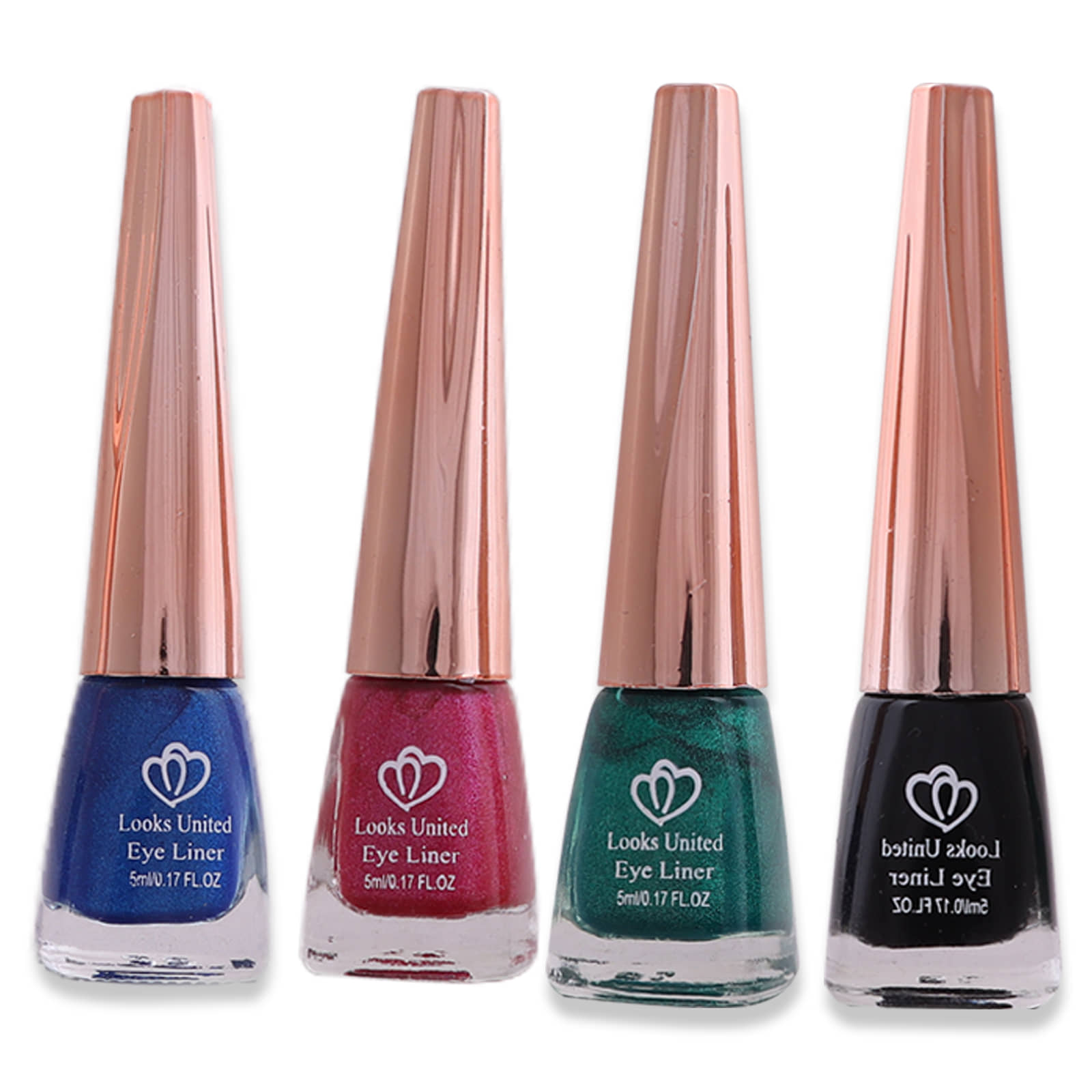 Looks United - Blue Metalic Eye Liner Liquid ( Pack of 4 ) - Makeup - Eyes | Buy online on ZillyBuy