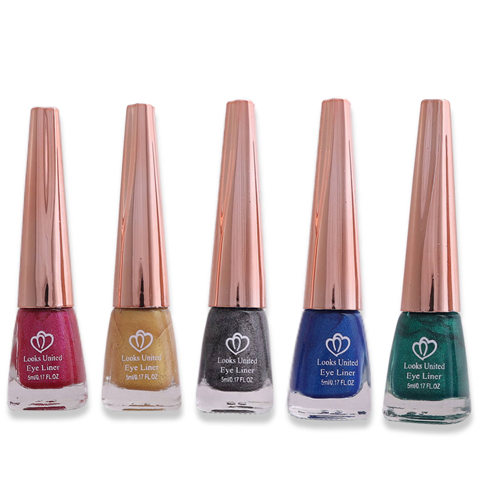 Looks United - Blue Metalic Eye Liner Liquid ( Pack of 5 ) - Makeup - Eyes | Buy online on ZillyBuy