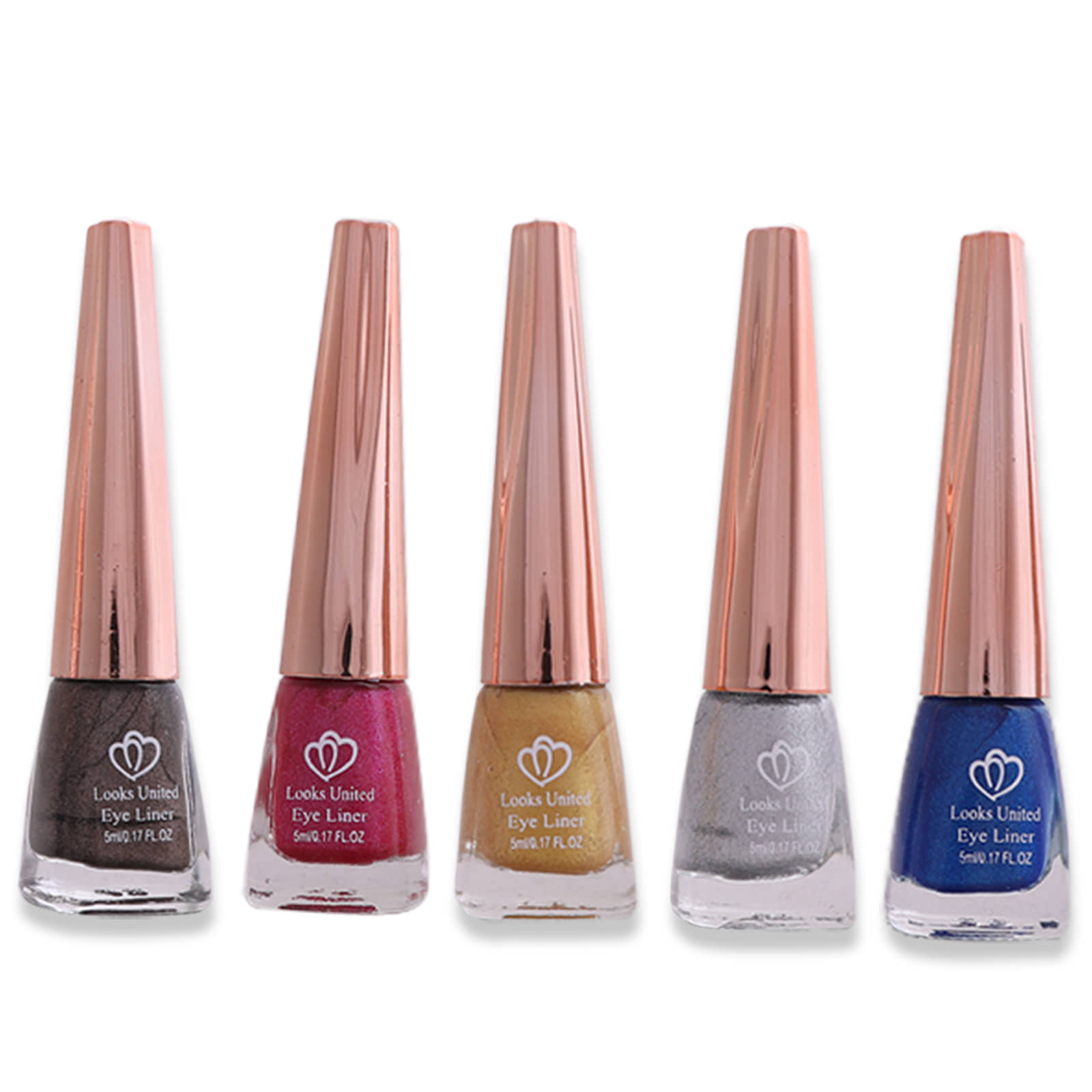 Looks United - silver Metalic Eye Liner Liquid ( Pack of 5 ) - Makeup - Eyes | Buy online on ZillyBuy