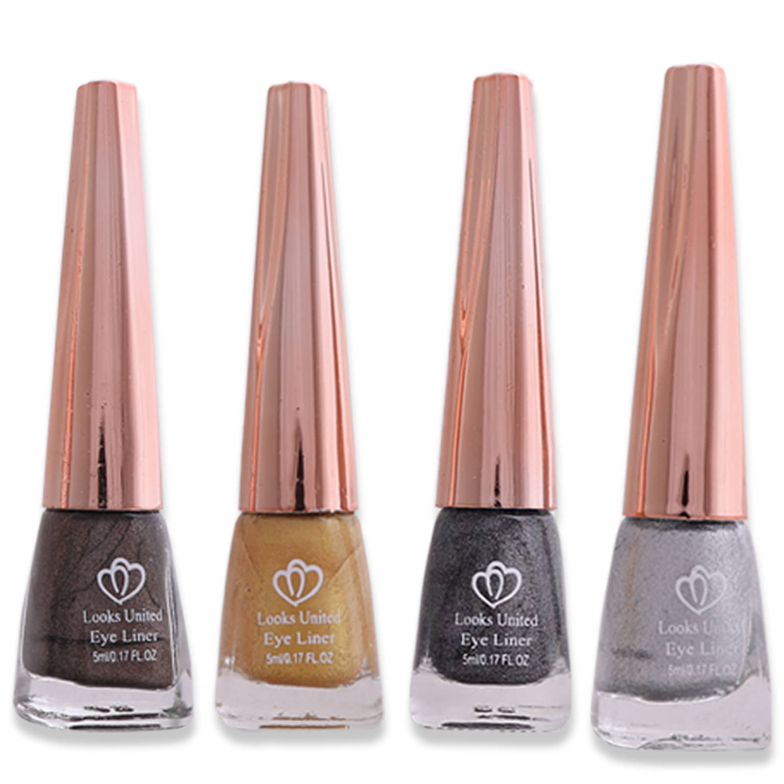 Looks United - silver Metalic Eye Liner Liquid ( Pack of 4 ) - Makeup - Eyes | Buy online on ZillyBuy
