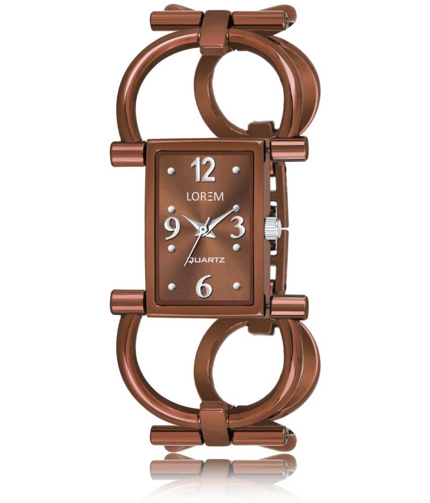     			Lorem - Brown Metal Analog Womens Watch
