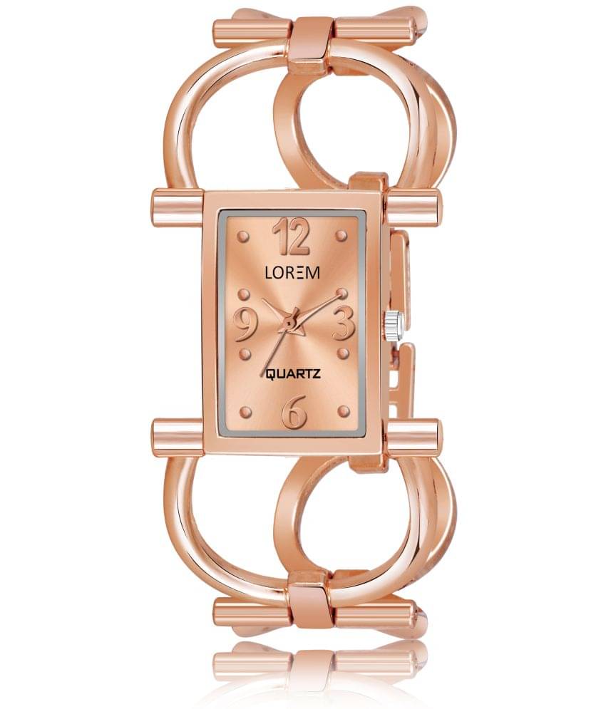     			Lorem - Rose Gold Metal Analog Womens Watch