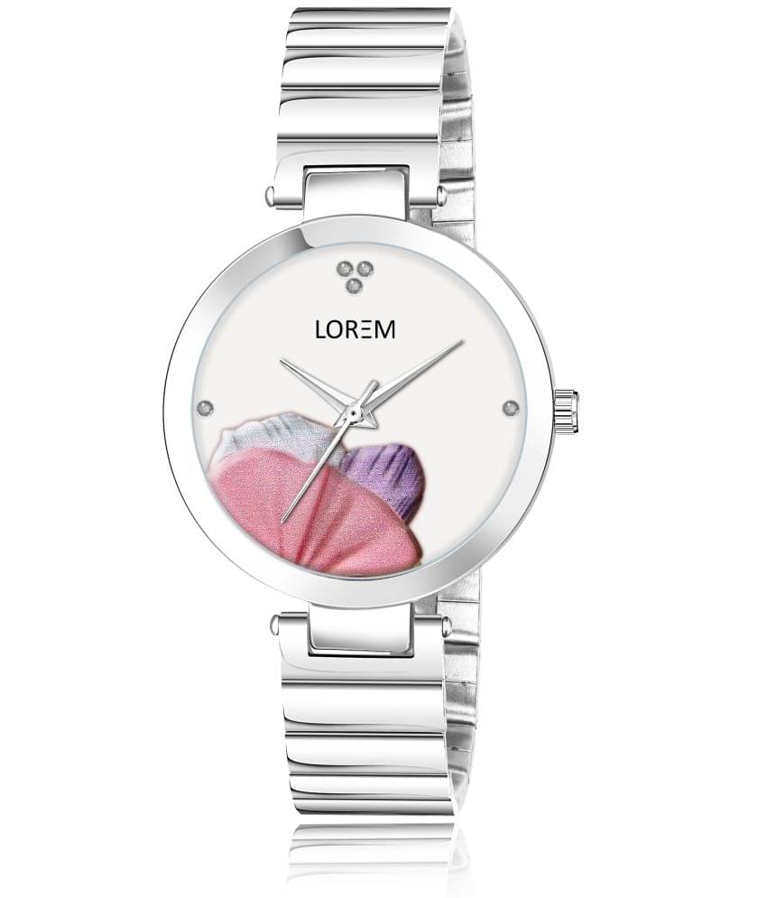     			Lorem - Silver Metal Analog Womens Watch