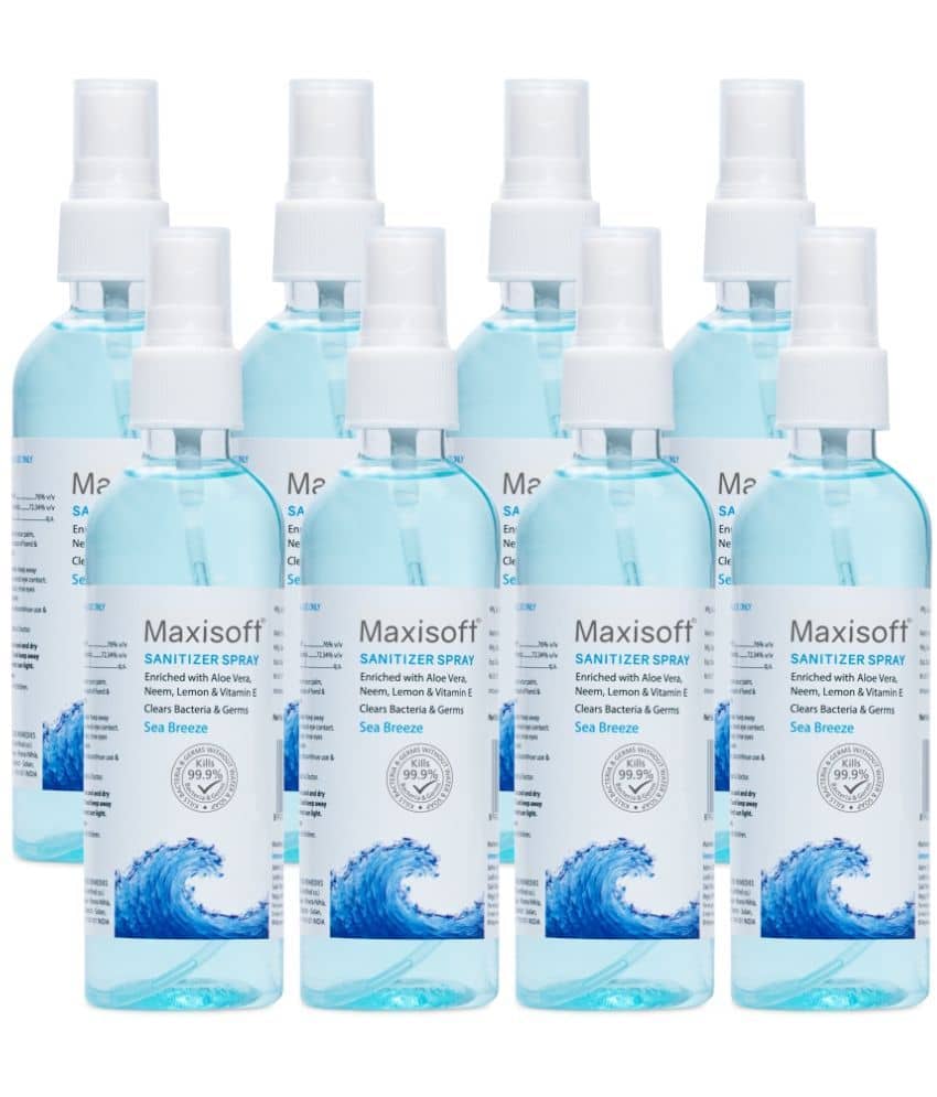 MAXISOFT - Antibacterial Hand Sanitizer 120 mL ( Pack of 8 )