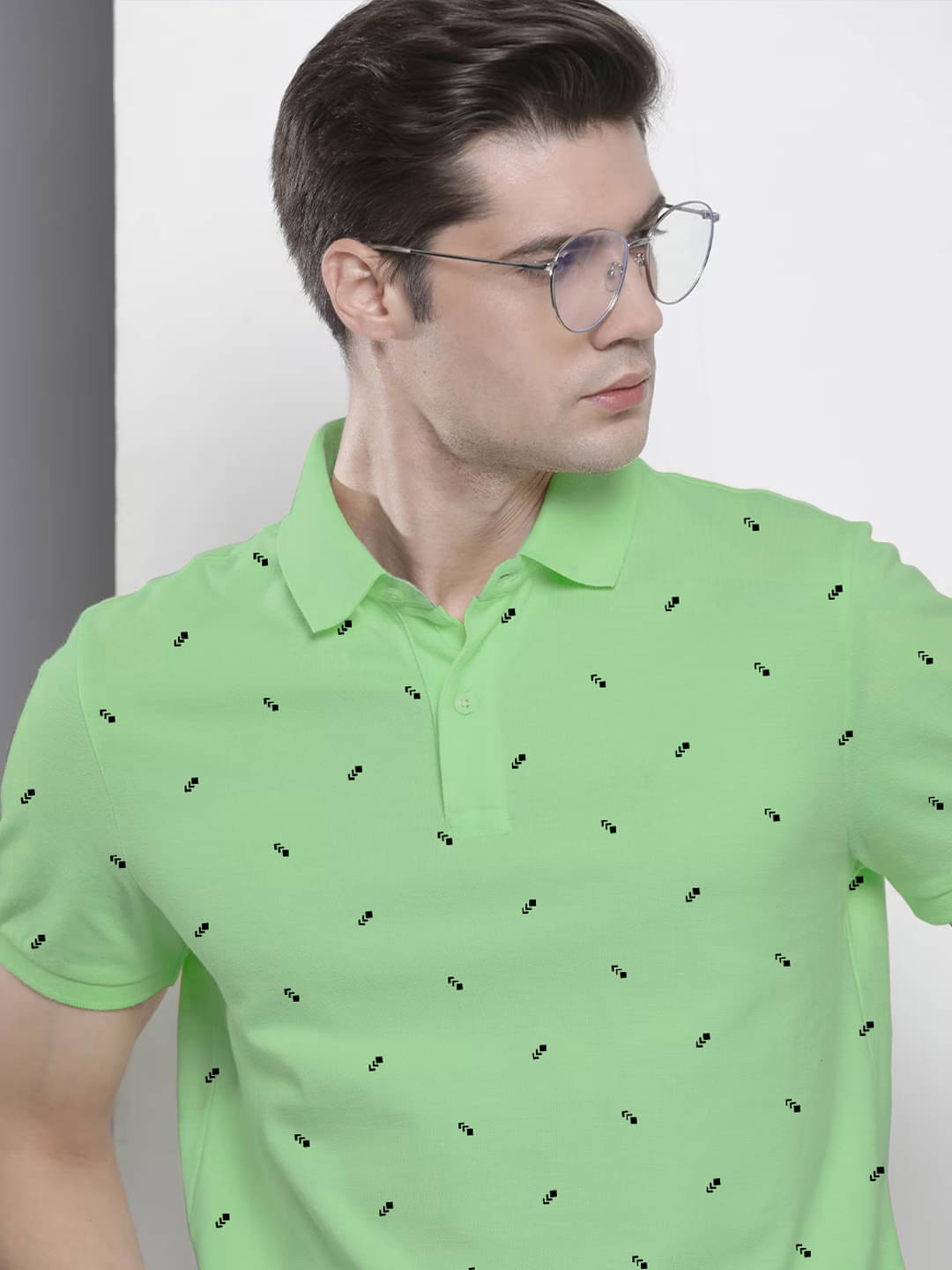 Merriment Pack of 1 Polyester Regular Fit Printed Half Sleeves Men's Polo T Shirt ( Green ) Merriment Pack of 1 Polyester Regular Fit Printed Half Sleeves Men's Polo T Shirt ( Green )