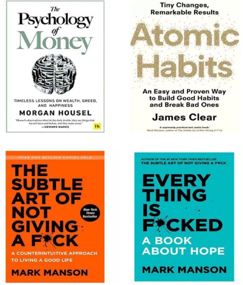 Psychology of money + Atomic habit + The subtle art + Every thing - Stationery | Buy online on ZillyBuy