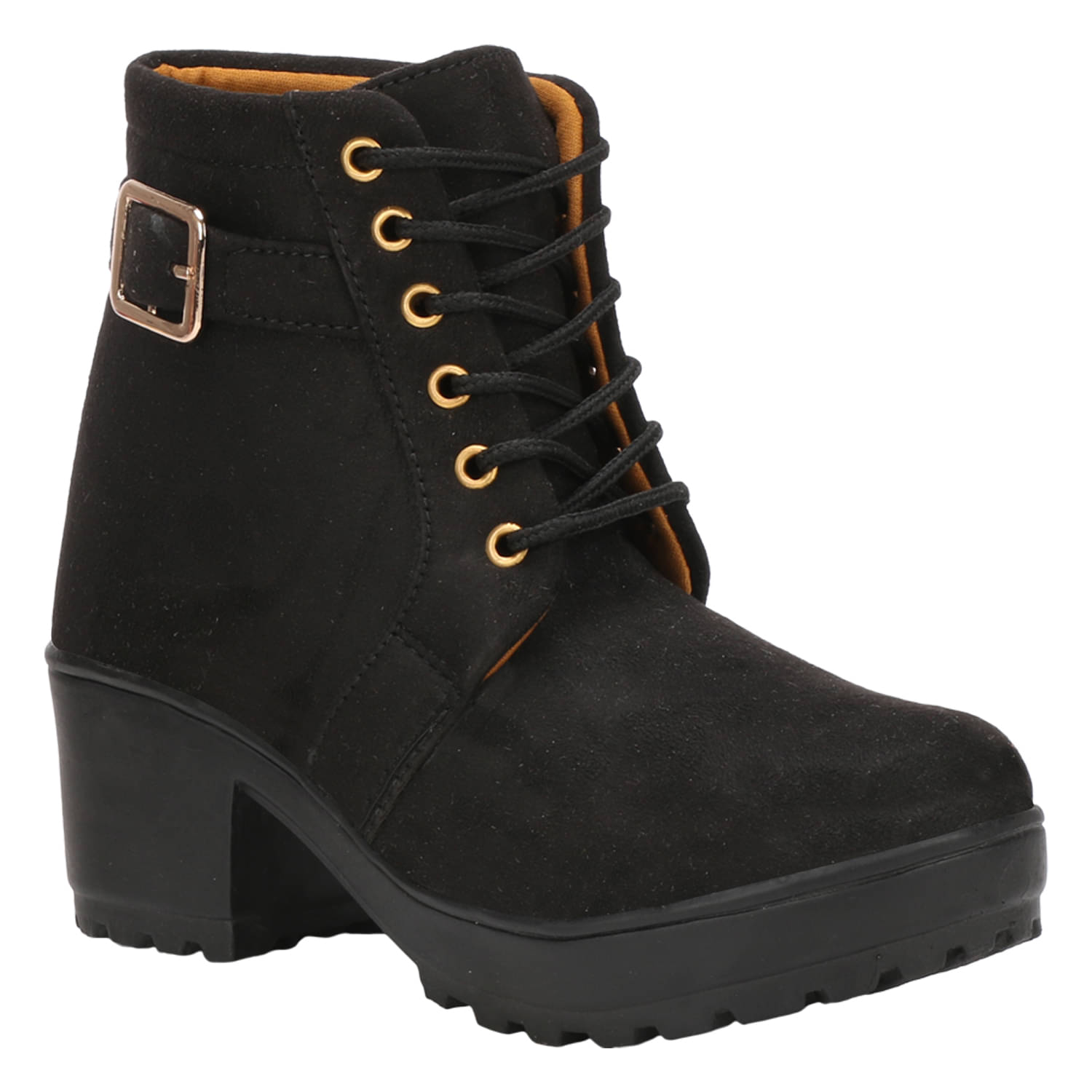     			Saheb - Black Women's Ankle Length Boots