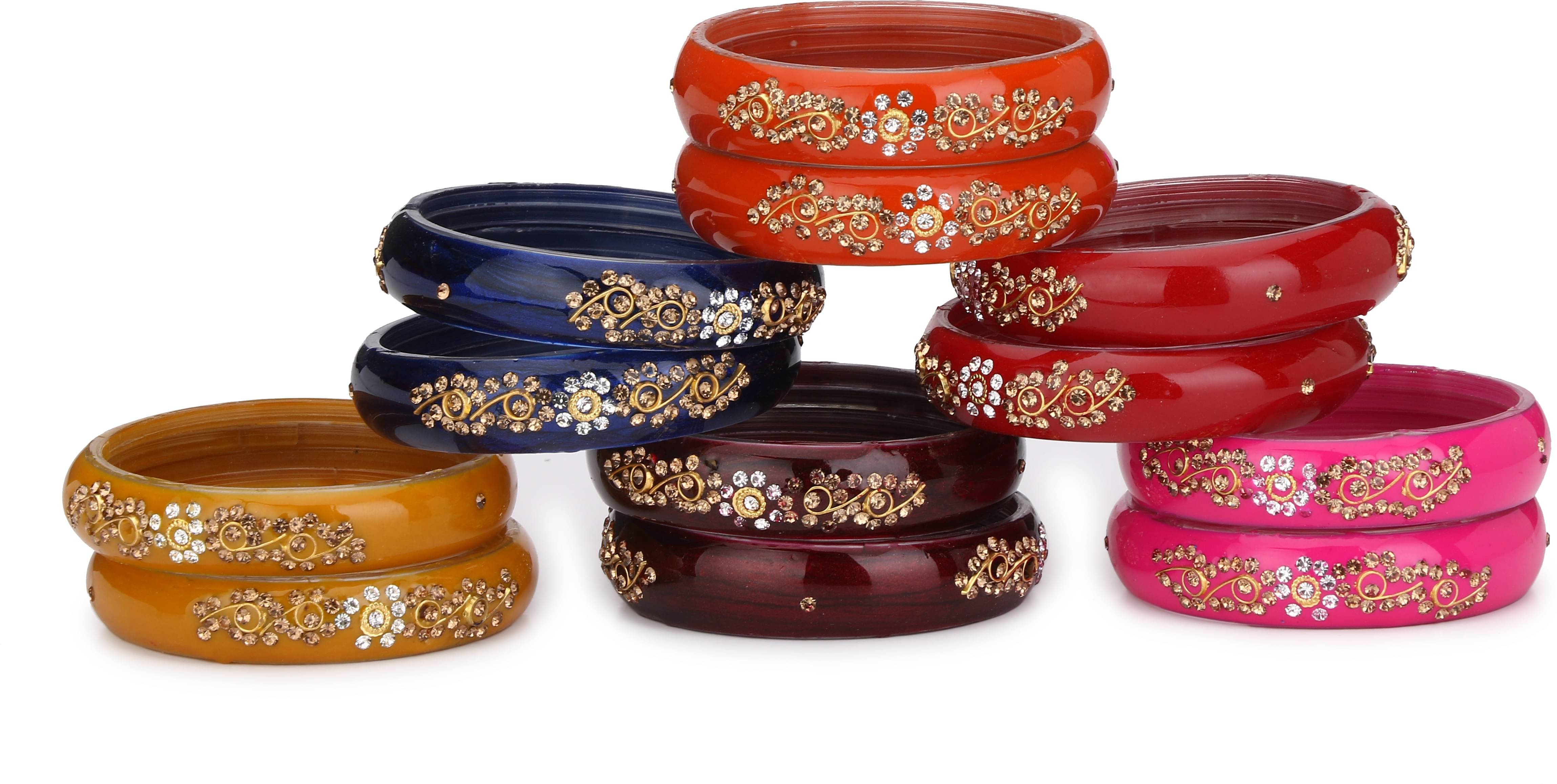     			Somil - Multicolor Bangle Set ( Pack of 1 )