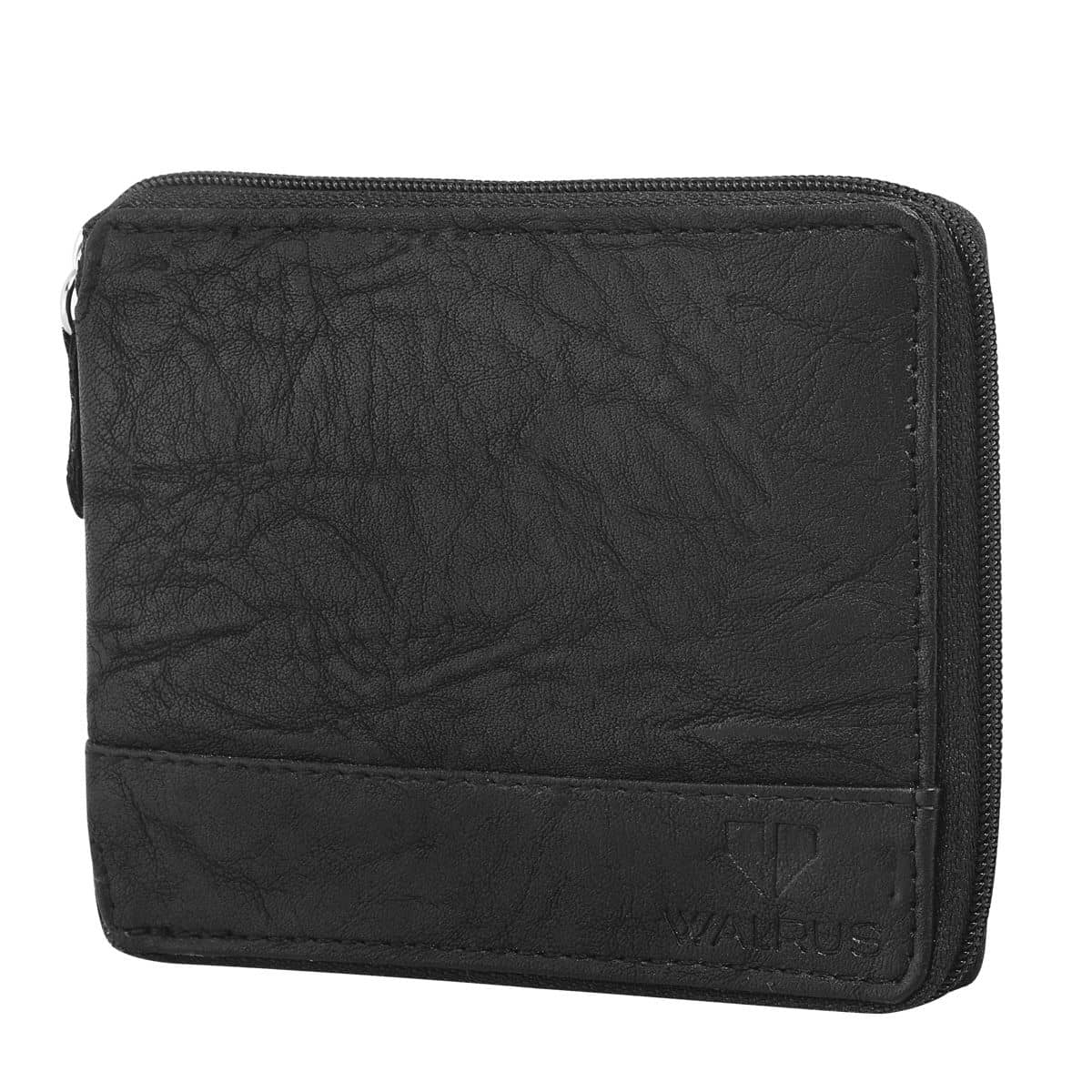 Walrus - Black Faux Leather Men's Regular Wallet ( Pack of 1 ) - Handbags | Buy online on ZillyBuy