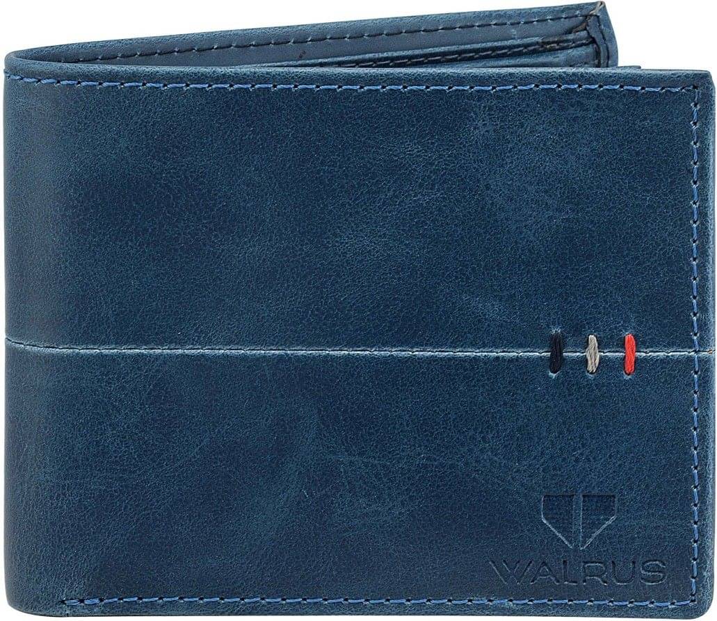     			Walrus - Blue Faux Leather Men's Regular Wallet ( Pack of 1 )