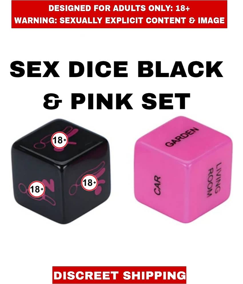 ADULT SEX TOYS FUNNY GAMES DICE BLACK & PINK SET For Couples ADULT SEX TOYS FUNNY GAMES DICE BLACK & PINK SET For Couples