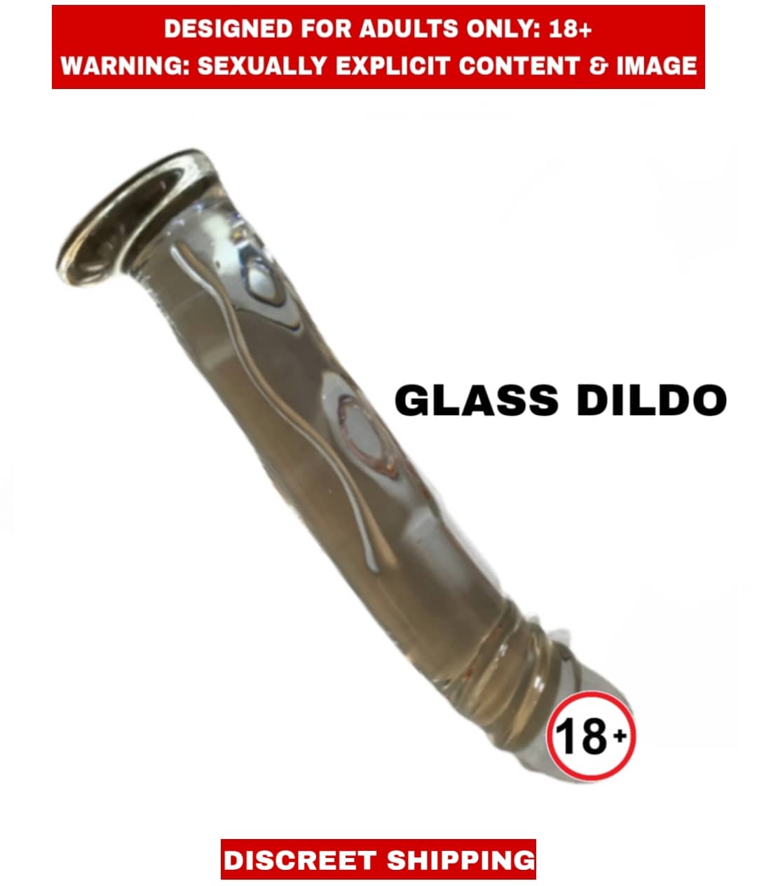 ADULT SEX TOYS TRANSPARENT MIRROR GLASS Dildo For Women