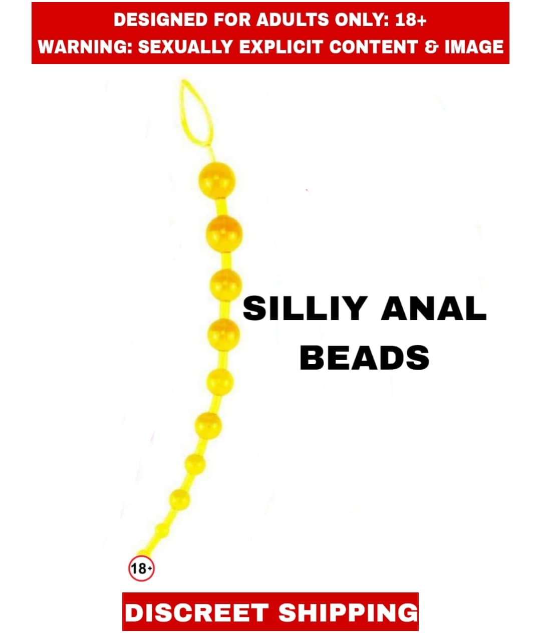 ADULT SEXT TOYS SILLY SMOOTH ANAL BEADS For UNISEX